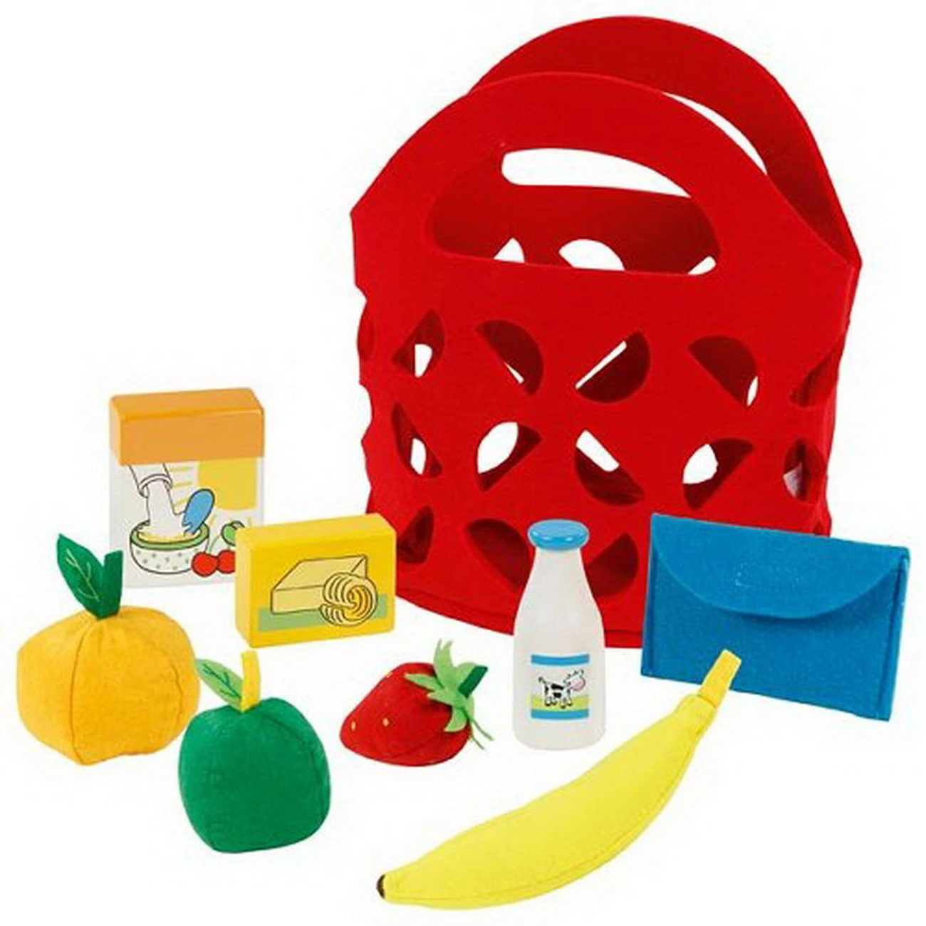 Einkaufstasche Filz Mit Zubehör (goki 51485) 3 Einkaufstasche Filz Mit Zubehör (goki 51485)