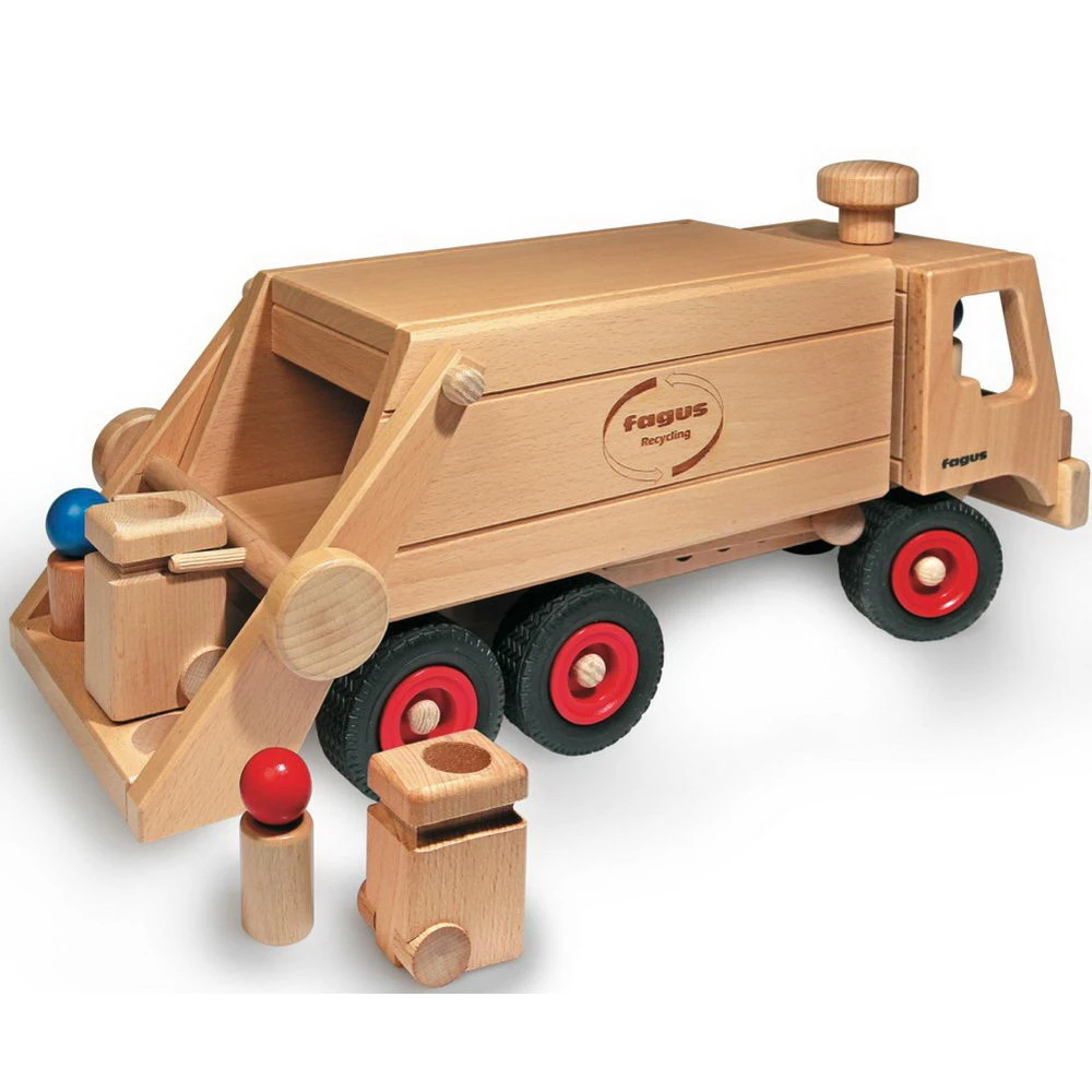 Fagus Müllkipper (10-66) Holzspielzeug 3 Fagus Müllkipper (10-66) Holzspielzeug