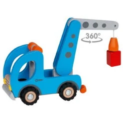 Kranwagen Mit Anhänger (goki 55875) -SPIELWAREN Verkaufsgeschäft goki 55875 kran2