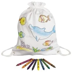 Turnbeutel Zum Anmalen Meerestiere (goki 58742)