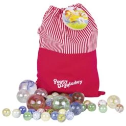Goki Peggy Diggledey - Mein Murmelbeutel Mit 50 Murmeln