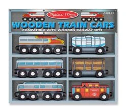 Melissa & Doug Holzeisenbahn - Loks Und Waggons -SPIELWAREN Verkaufsgeschäft melissa 10641 loks waggons